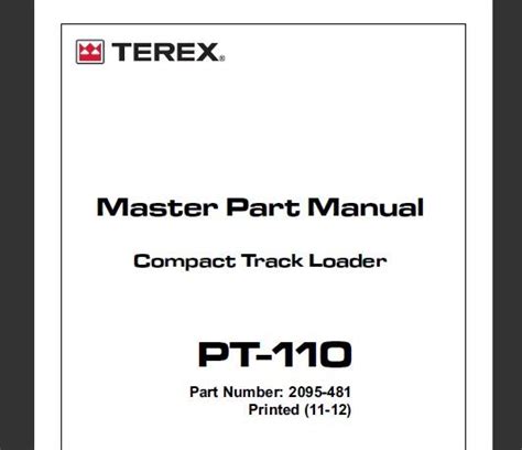 terex pt 110 manual